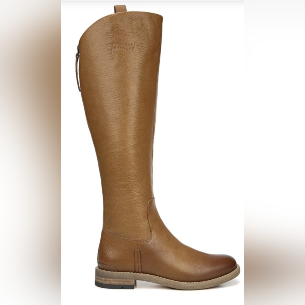 📣 Franco Sarto Brown Leather Riding  Boots Wide Calf Franco Meyer 7-7.5👢🆕 😍 - Picture 2 of 7